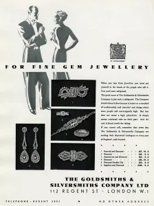 Regent Prints: Advert for The Goldsmiths & Silversmiths Company 1937