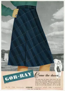 Pocket Prints: Advert for Gor-ray Koneray pocket skirts 1945