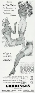 Girdles Prints: Advert for Gorringes Luxury undies