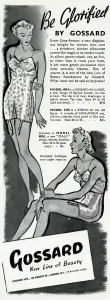 Bras Prints: Advert for Gossard corset