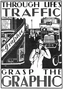 Media Prints: Advertisement for The Graphic