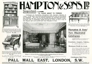 Hampton Prints: Advert for Hampton & Sons furniture 1899