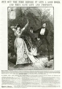 Extinguishing Prints: Advert for Harden hand granade fire extinguisher 1886