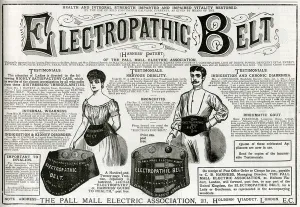 Cure Prints: Advert for Harness Electropathic Corset Belts 1885