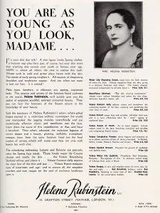 2020 Prints: Advertisement for Helena Rubinstein beauty. Date: 1930