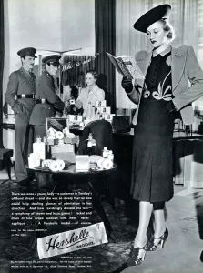 Street Prints: Advert for Hershelle clothing 1940