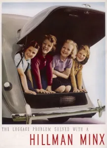 Large Prints: An advertisement for Hillman Minx