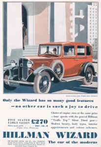 Parked Prints: Advertisement for Hillman Wizard