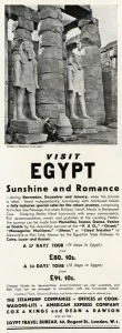 Trip Prints: Advert for a Holiday to Egypt 1931