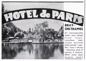 Paris Prints: Advertisement for the Hotel de Paris at Bray