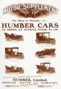Motor Prints: Advert for Humber Cars 1907