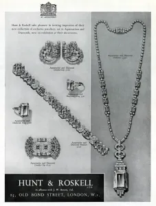 Jewellery Prints: Advert for Hunt & Roskell jewellery