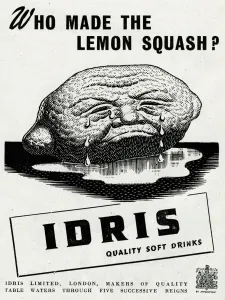 Fruit Prints: Advert for Idris quality soft drinks 1944