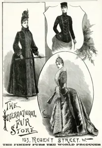 Bodice Prints: Advert for International Fur Store 1888