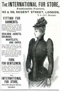 Jackets Prints: Advert for International Fur Store 1890