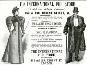 Store Prints: Advert for International Fur Store 1893