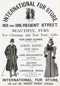 Store Prints: Advert for International Fur Store 1897