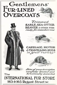 Store Prints: Advert for International Fur Store 1903