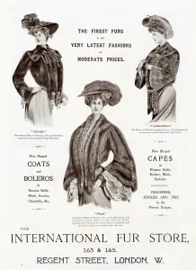 Store Prints: Advert for International Fur Store 1903