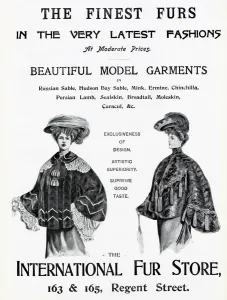 Store Prints: Advert for International Fur Store 1903