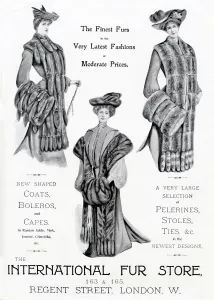 Store Prints: Advert for International Fur Store 1903