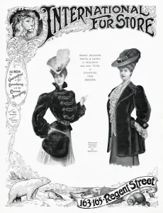 Store Prints: Advert for International Fur Store 1905