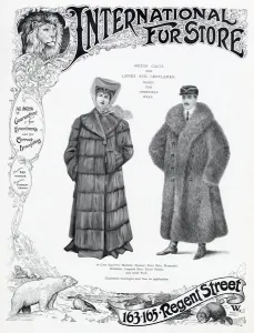 Store Prints: Advert for International Fur Store 1905