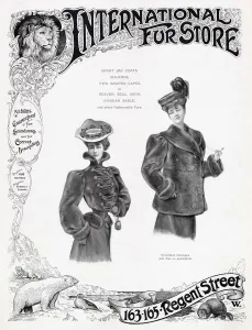 Store Prints: Advert for International Fur Store 1905