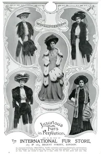 Store Prints: Advert for International Fur Store 1907