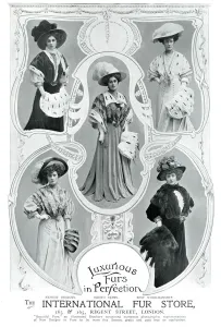 Store Prints: Advert for International Fur Store 1907