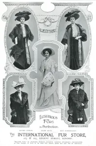 Store Prints: Advert for International Fur Store 1907