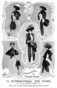 Store Prints: Advert for International Fur Store 1907