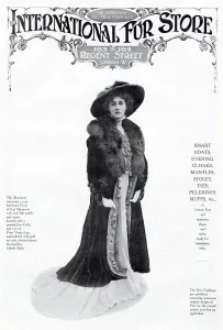 Store Prints: Advert for International Fur Store 1908