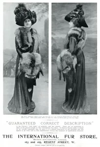 Store Prints: Advert for International Fur Store 1909