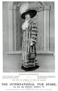 Store Prints: Advert for International Fur Store 1909