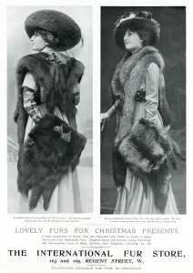 Store Prints: Advert for International Fur Store 1909