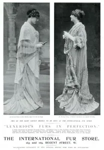 Store Prints: Advert for International Fur Store 1909