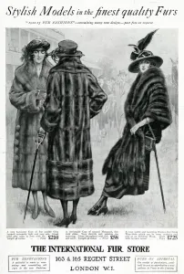 Store Prints: Advert for International Fur Store 1922