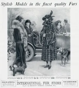 Store Prints: Advert for International Fur Store 1922