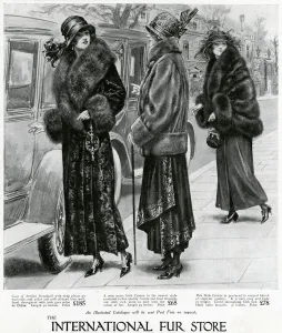 Store Prints: Advert for International Fur Store 1923