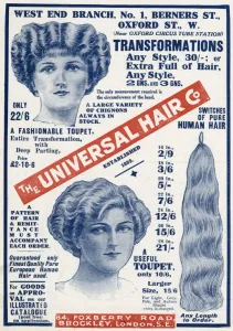 Human Prints: Advert for International Hair Co. 1913