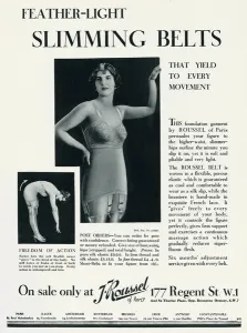 Girdle Prints: Advert for J. Roussel womens underwear 1930