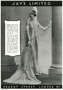 Feathered Prints: Advert for Jays courts gowns 1933