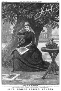 Mourn Prints: Advert for Jays of London Mourning clothes
