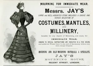 Puff Prints: Advert for Jay's mourning clothing 1893