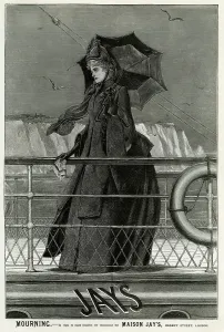 Decorative Prints: Advert for Jay's mourning dress 1888