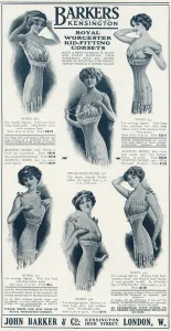 Undergarment Prints: Advert for John Barker womens underwear 1911
