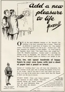 Course Prints: Advertisement for John Hassall Art School