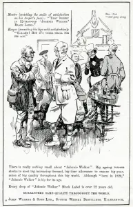 Alcohol Prints: Advertisement for Johnnie Walker Black Label whisky