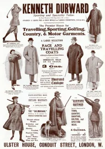 Stick Prints: Advert for Kenneth Durward outdoor wear 1915